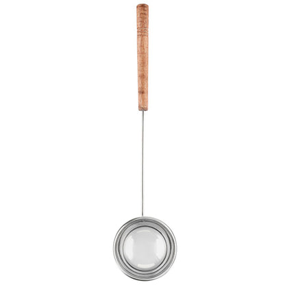4Living Wooden Handle Sauna Ladle, Steel 19 inches