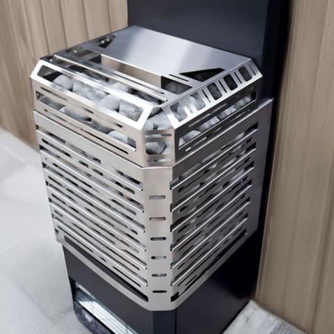 Saunum Air L 13 Sauna Heater – 13kW Air L Series w/ Climate Equalizer, Stainless Steel