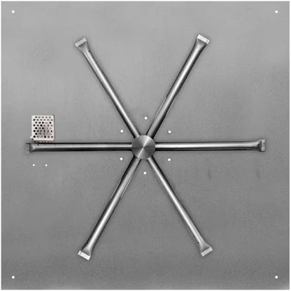 Firegear 25" Square Flat Propane Gas AWS Fire Pit - FPB-25-SFBSAWS-P