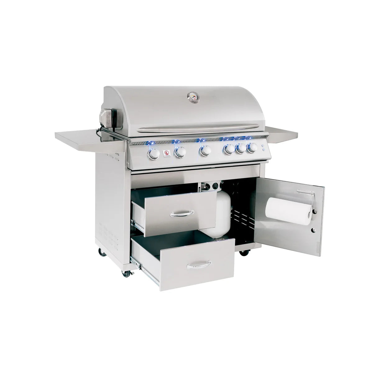 Summerset Deluxe Cart for 40-Inch Sizzler Series Gas Grills (Cart Only) - CART-SZR40-DC