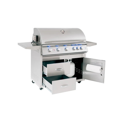 Summerset Deluxe Cart for 40-Inch Sizzler Series Gas Grills (Cart Only) - CART-SZR40-DC