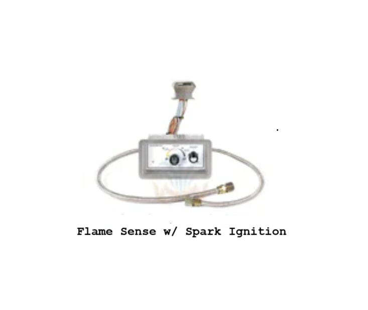 The Outdoor Plus Natural Gas Fueled 48-Inch Oak Coronado Wood Grain Fire Pit, Match Lit Ignition - OPT-COR48-OAK-NG