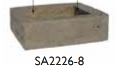 Stone Age Manufacturing NEW AGE FIREPLACE CHIMNEY 8''-SA-2226-8