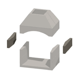 Stone Age Manufacturing SA FIREPLACE EXT KIT, 36'' SEE-SA-36-ST-EXT