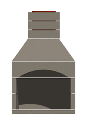 Stone Age Manufacturing SA FIREPLACE KIT, 36'' CONTRAC-SA-36CN-SL