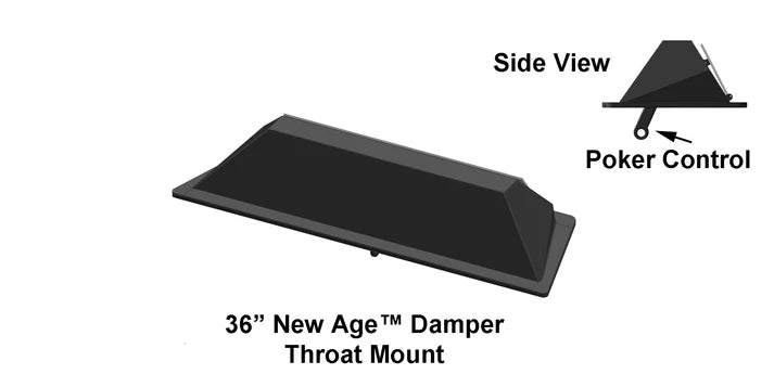 Stone Age Manufacturing THROAT MOUNT DAMPER, 36'' VEST-NE-V936
