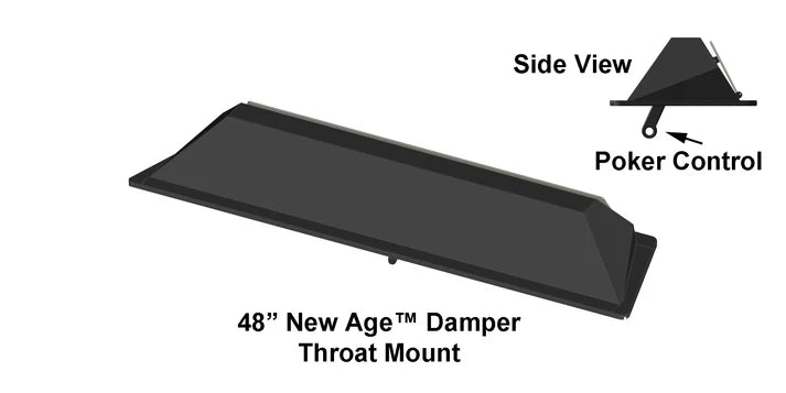 Stone Age Manufacturing THROAT MOUNT DAMPER, 48'' VEST-NE-V948