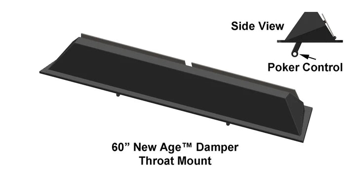 Stone Age Manufacturing THROAT MOUNT DAMPER, 60'' VEST-NE-V360