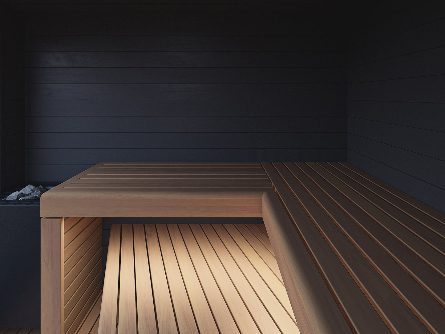 Auroom Terra Backyard Sauna Cabin, Black, Up to 5-person