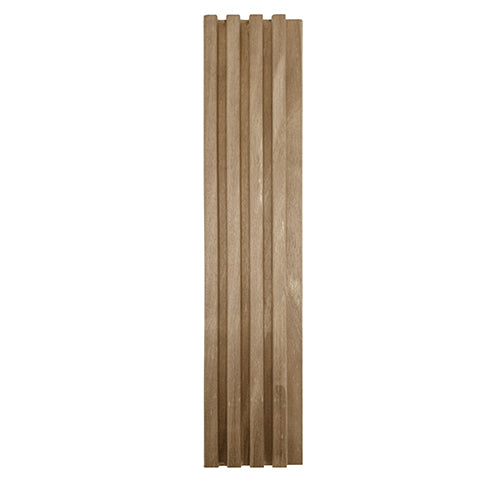PROSAUNAS Thermo-Aspen Sauna Wall Material Groove-S 1" x 3" Thermally Modified Tongue & Groove Fluted Slat