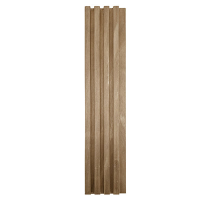 PROSAUNAS Thermo-Aspen Sauna Wall Material Groove-S 1" x 3" Thermally Modified Tongue & Groove Fluted Slat