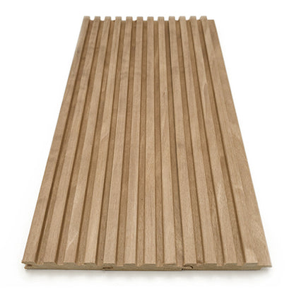 PROSAUNAS Thermo-Aspen Sauna Wall Material Groove-S 1" x 3" Thermally Modified Tongue & Groove Fluted Slat