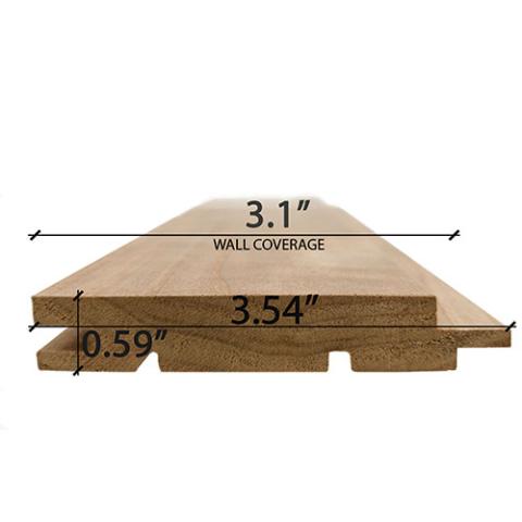 Prosaunas Thermo-Aspen 1x4 T&G, Nickel-Gap, Wall Material