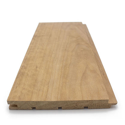 PROSAUNAS Thermo-Aspen Sauna Wall Cladding 1" x 5" Thermally Modified Tongue & Groove Nickel Gap STS4