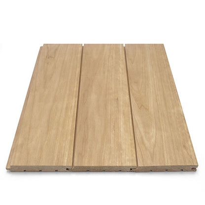 PROSAUNAS Thermo-Aspen Sauna Wall Cladding 1" x 5" Thermally Modified Tongue & Groove Nickel Gap STS4