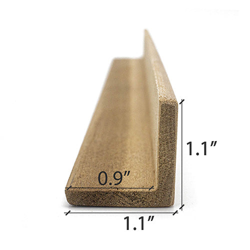 PROSAUNAS Thermo-Aspen Sauna Outside Corner Trim 2" x 2" Angle Moulding VA Profile
