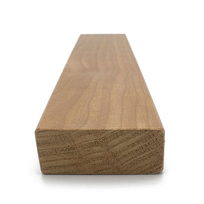 PROSAUNAS Thermo-Aspen Sauna Bench Material 2" x 3" Thermally Modified Smooth 4-Side Eased Edges SHP
