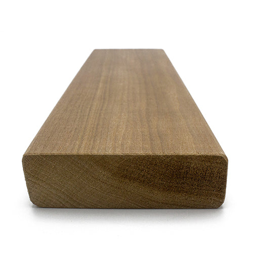 PROSAUNAS Thermo-Aspen Sauna Bench Material 2" x 4" Thermally Modified Smooth 4-Side Eased Edges SHP