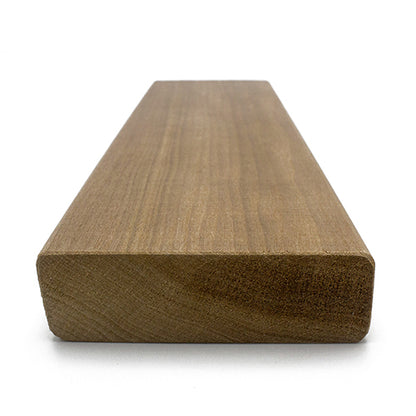 PROSAUNAS Thermo-Aspen Sauna Bench Material 2" x 4" Thermally Modified Smooth 4-Side Eased Edges SHP