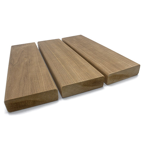 PROSAUNAS Thermo-Aspen Sauna Bench Material 2" x 4" Thermally Modified Smooth 4-Side Eased Edges SHP