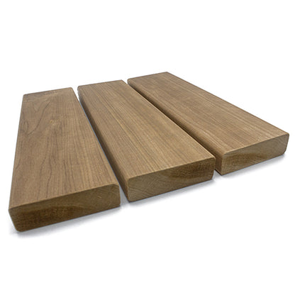 PROSAUNAS Thermo-Aspen Sauna Bench Material 2" x 4" Thermally Modified Smooth 4-Side Eased Edges SHP