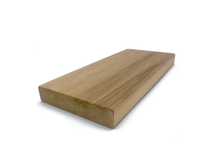 PROSAUNAS Thermo-Aspen Sauna Bench Material 2" x 6" Thermally Modified Smooth 4-Side Eased Edges SHP