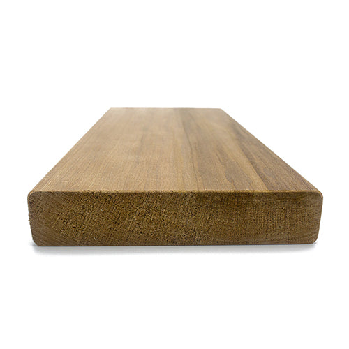 PROSAUNAS Thermo-Aspen Sauna Bench Material 2" x 6" Thermally Modified Smooth 4-Side Eased Edges SHP
