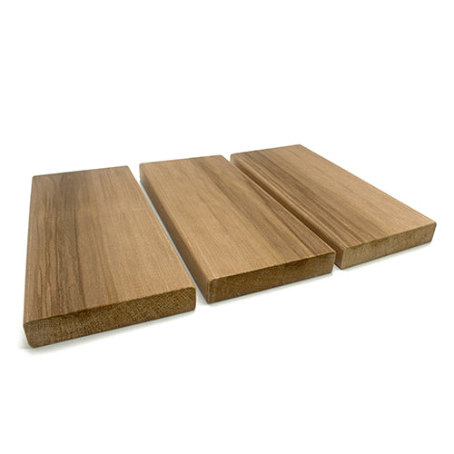 PROSAUNAS Thermo-Aspen Sauna Bench Material 2" x 6" Thermally Modified Smooth 4-Side Eased Edges SHP