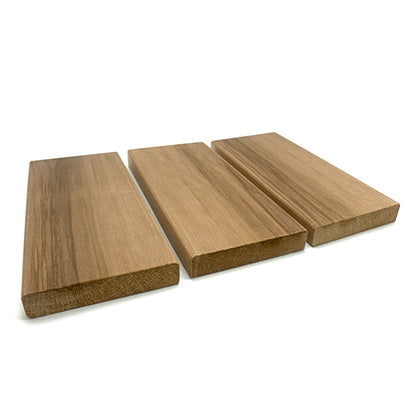 PROSAUNAS Thermo-Aspen Sauna Bench Material 2" x 6" Thermally Modified Smooth 4-Side Eased Edges SHP