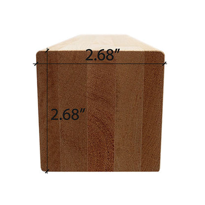 PROSAUNAS Thermo-Aspen Sauna Bench & Support Material 3" x 3" Thermally Modified Smooth 4-Side Eased Edges SHP