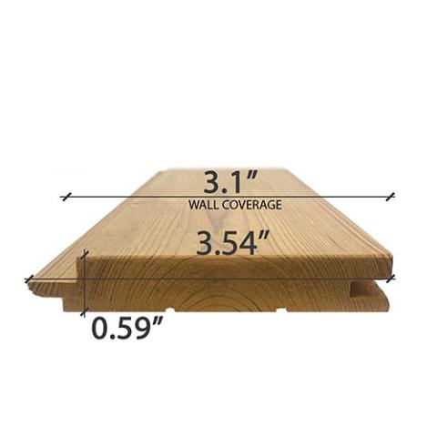 Prosaunas Thermo-Spruce 1x4 T&G STS4, Nickel-Gap, Wall Material