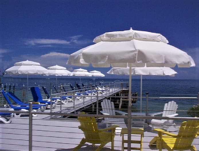 Fiberlite Key West  9.0' Double-Tier, Dome-Style Umbrella - FL8.5DT