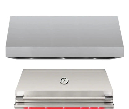 TrueFlame 48" Stainless Steel Outdoor Rated 2000 CFM Vent Hood - TF-VH48-2