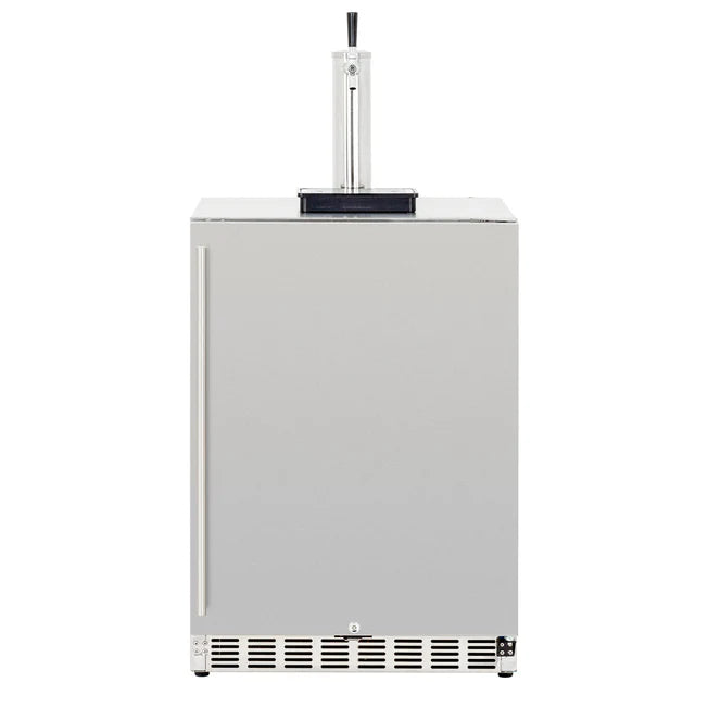 TrueFlame 24" 6.6 C.u. Deluxe Outdoor Rated Kegerator (Available in 3 Tap Types) - AMD-RFR-24DK
