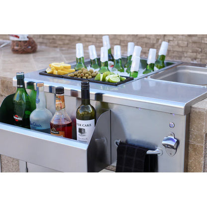 TrueFlame 30" Beverage & Prep Station with LED Lights - TF-BC-30L