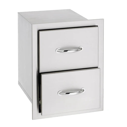 TrueFlame Grills 17" Double Drawer -TF-DR2-17-A