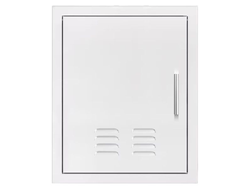 TrueFlame Grills 18" x 22" Vented Vertical Access Door with Hidden Hinge - Right Side Opening-TF-DV-18VR-A