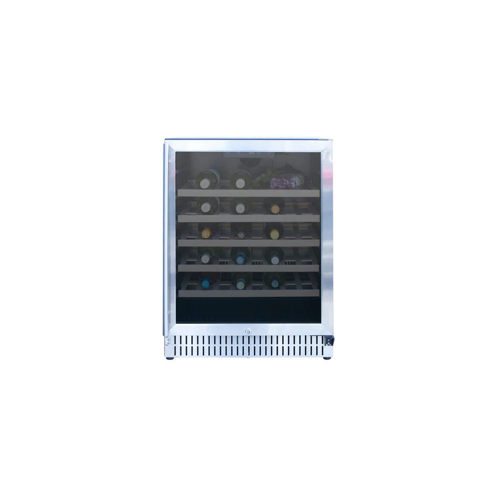 TrueFlame Grills 24" Outdoor Rated Dual Zone Wine Cooler-AMD-RFR-24W