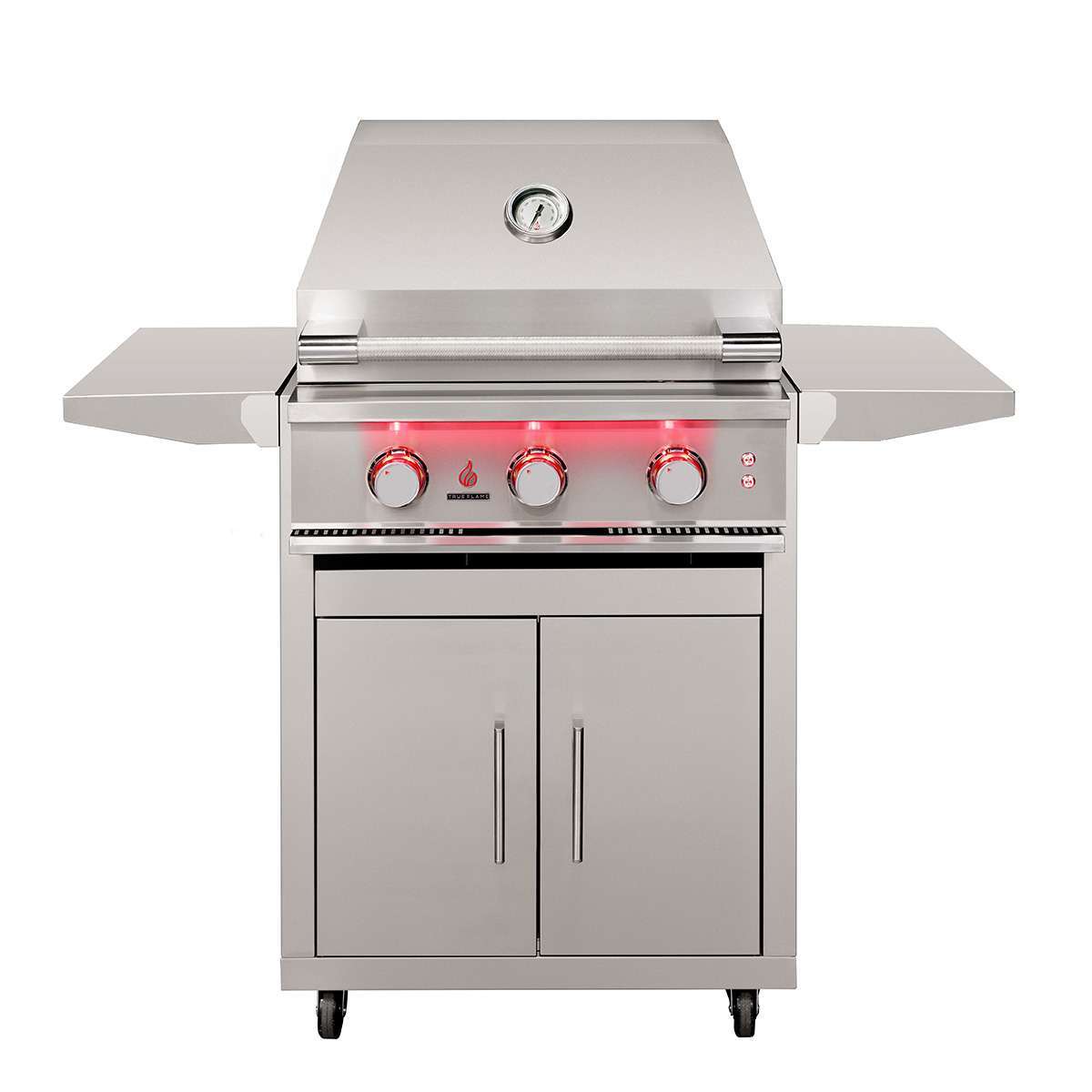 TrueFlame Grills Deluxe Cart, Fold-Down Side Shelves, KD (Fits TF25, TFE25)-CART-TF-25DC