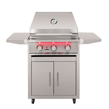 TrueFlame Grills Deluxe Cart, Fold-Down Side Shelves, KD (Fits TF25, TFE25)-CART-TF-25DC