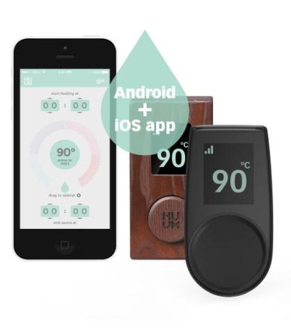 HUUM Digital On/Off, Time, Temperature Control with Wi-Fi, Black