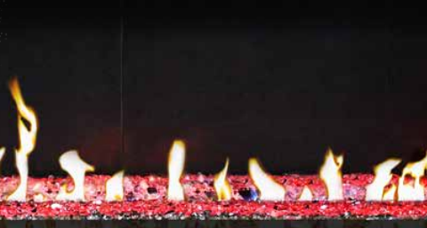 Grand Canyon Gas Logs Bedrock II Ventless Linear Drop-In Burner, 24” to 60” | Flame Style