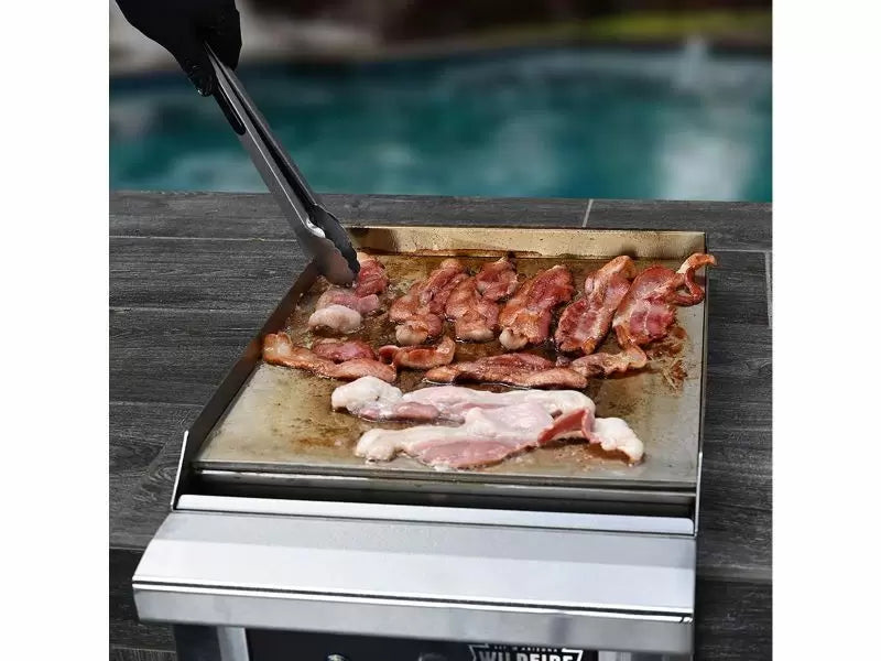 Wildfire Ranch PRO 15" Black Stainless Steel Side Griddle - Propane - WFSDGRD-BSS-LP