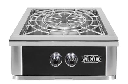 Wildfire Ranch PRO 24” Black Stainless Steel Power Burner - Propane - WFPOWBRN-BSS-LP