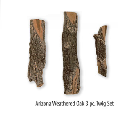 AZ Weathered Oak 3 Piece Set 

