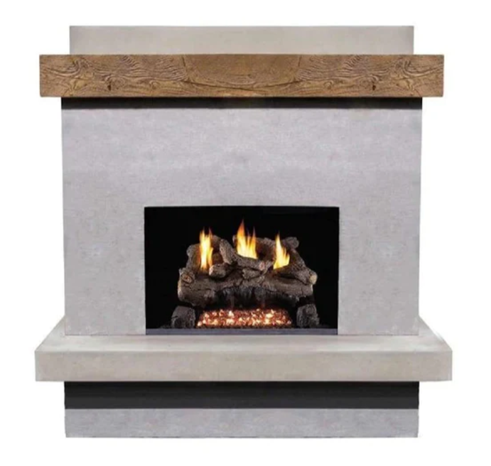 American Fyre Designs Brooklyn Smooth Fireplace - 060-CG-N-SP-LBC