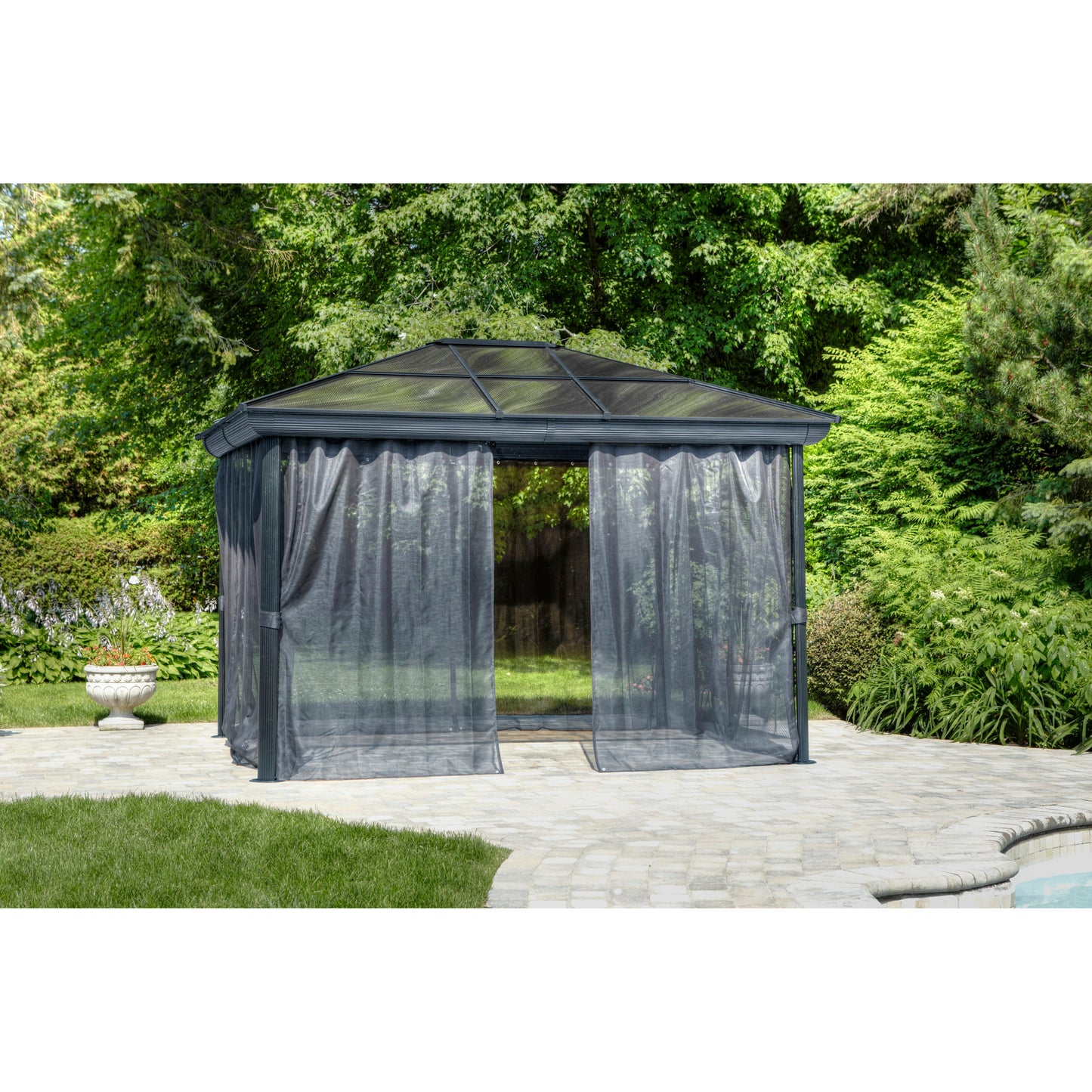 Gazebo Penguin Venus Gazebo 10 Ft. x 14 Ft. in Slate - 43204-32