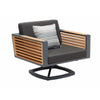 Higold Manhattan Swivel Lounge Chair – Nero- HGA-20402516