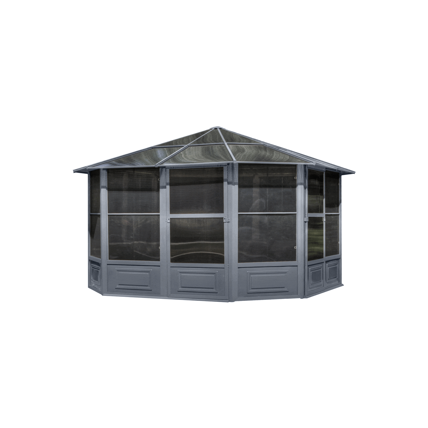 Gazebo Penguin Florence Solarium 12 Ft. x 12 Ft. in Slate - 41212-32