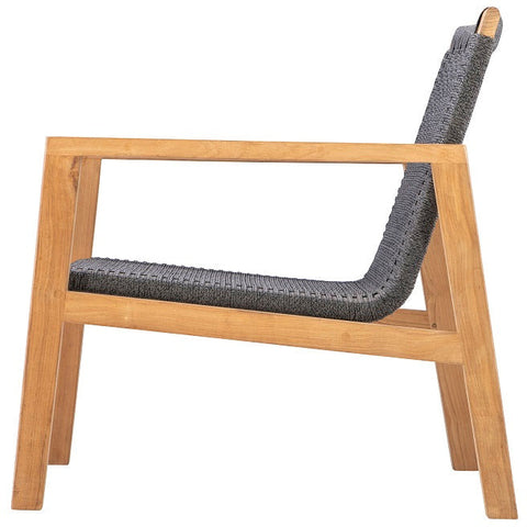 Image of Royal Teak Collection Admiral Club Chair - Charcoal - ADCC-G 